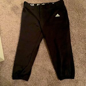 Adidas Aeroready softball pants. Black size Womens large.